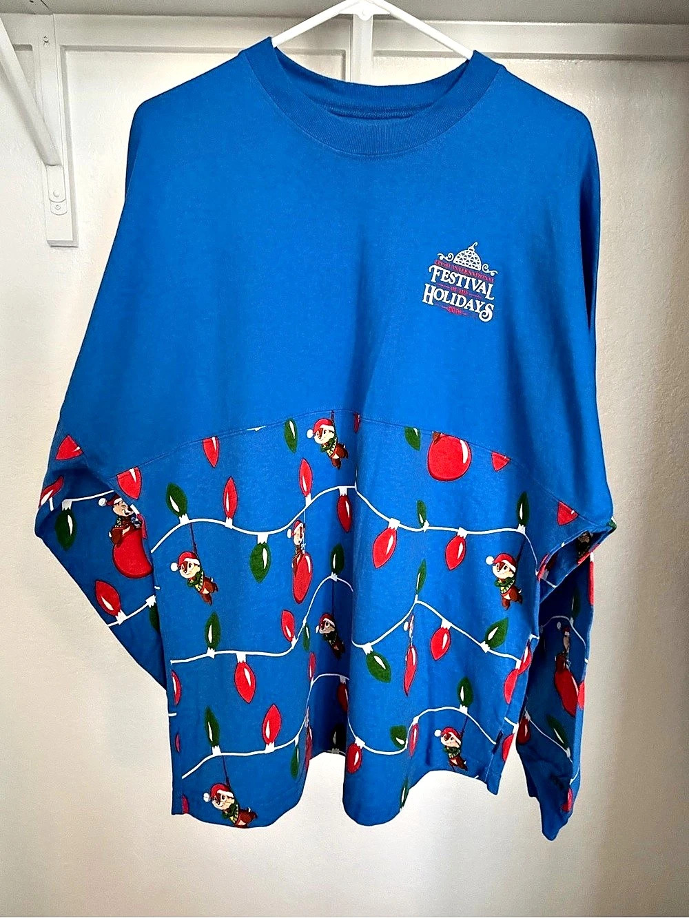 Disney Epcot International Festival of the Holidays Chip and Dale Spirit Jersey,